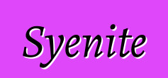 Syenite