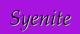 Syenite