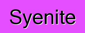 Syenite