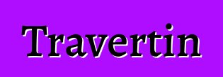 Travertin