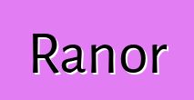 Ranor