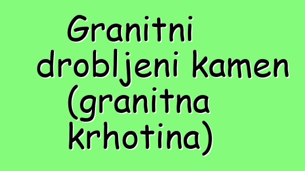 Granitni drobljeni kamen (granitna krhotina)