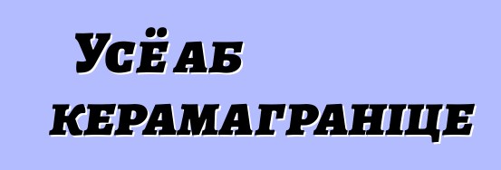 Усё аб керамаграніце