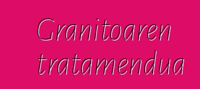 Granitoaren tratamendua