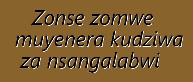 Zonse zomwe muyenera kudziwa za nsangalabwi