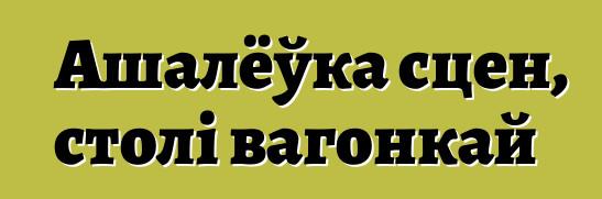 Ашалёўка сцен, столі вагонкай