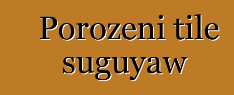 Porozɛni tile suguyaw