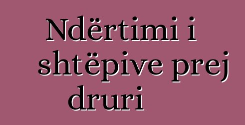 Ndërtimi i shtëpive prej druri