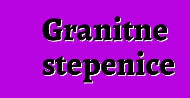 Granitne stepenice