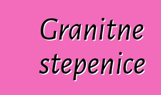 Granitne stepenice