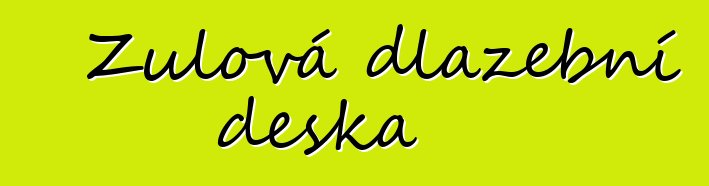 Žulová dlažební deska