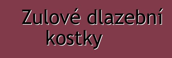 Žulové dlažební kostky