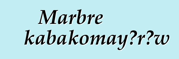 Marbre kabakomayɔrɔw