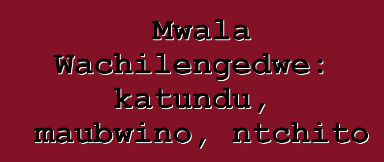 Mwala Wachilengedwe: katundu, maubwino, ntchito