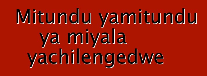 Mitundu yamitundu ya miyala yachilengedwe