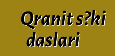 Qranit səki daşları