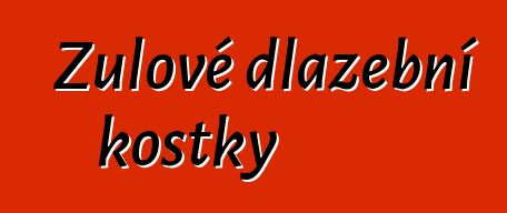 Žulové dlažební kostky