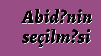 Abidənin seçilməsi