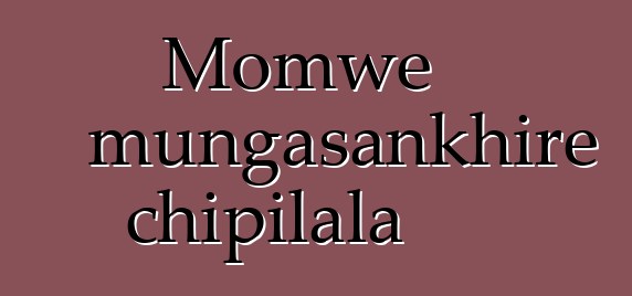 Momwe mungasankhire chipilala