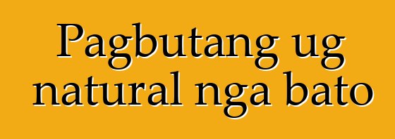 Pagbutang ug natural nga bato