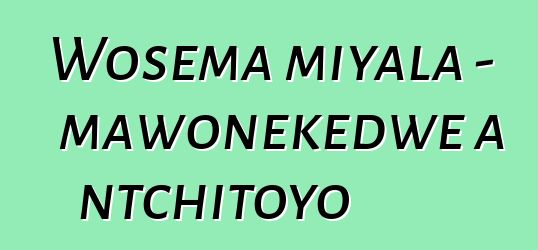 Wosema miyala - mawonekedwe a ntchitoyo