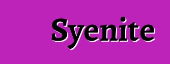 Syenite