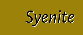 Syenite