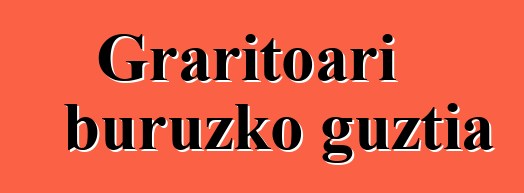 Graritoari buruzko guztia