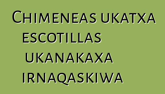 Chimeneas ukatxa escotillas ukanakaxa irnaqaskiwa