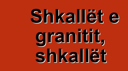 Shkallët e granitit, shkallët