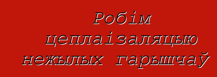 Робім цеплаізаляцыю нежылых гарышчаў