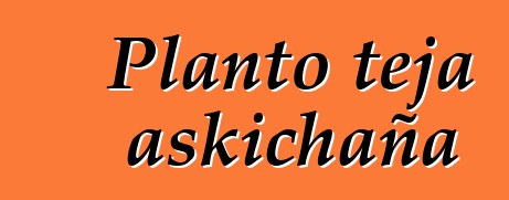 Planto teja askichaña