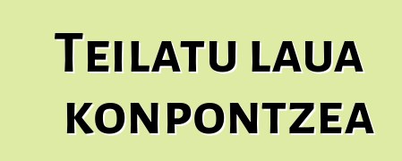 Teilatu laua konpontzea