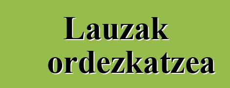 Lauzak ordezkatzea