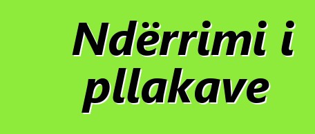 Ndërrimi i pllakave