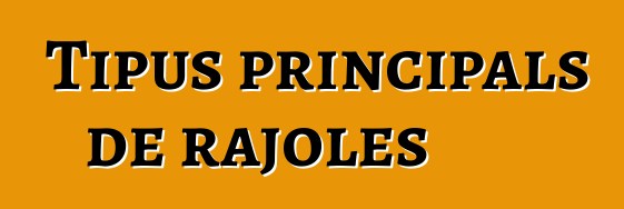 Tipus principals de rajoles