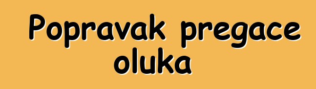 Popravak pregače oluka