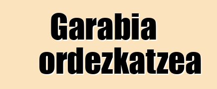 Garabia ordezkatzea