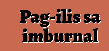 Pag-ilis sa imburnal