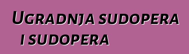 Ugradnja sudopera i sudopera