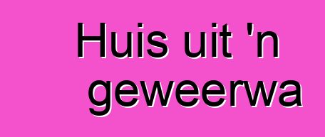 Huis uit 'n geweerwa