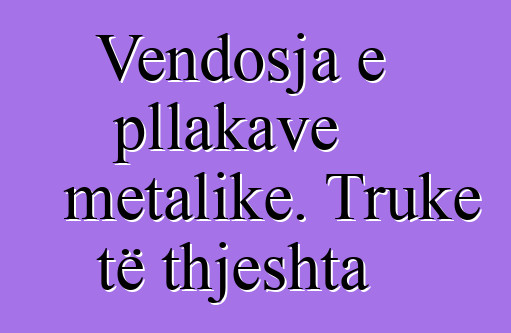 Vendosja e pllakave metalike. Truke të thjeshta