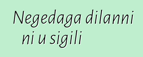 Nɛgɛdaga dilanni ni u sigili