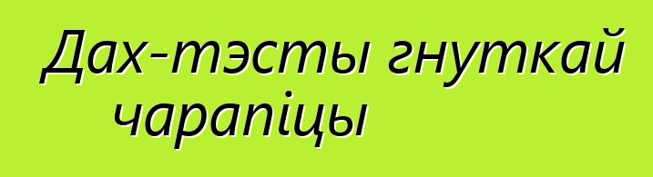 Дах-тэсты гнуткай чарапіцы