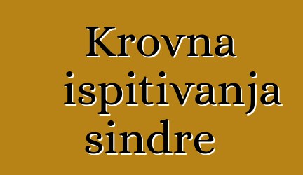 Krovna ispitivanja šindre