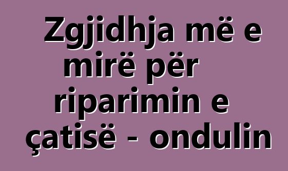 Zgjidhja më e mirë për riparimin e çatisë - ondulin