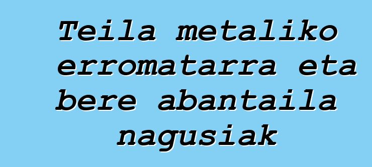 Teila metaliko erromatarra eta bere abantaila nagusiak