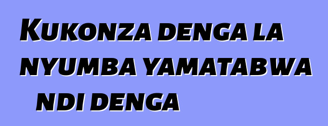 Kukonza denga la nyumba yamatabwa ndi denga