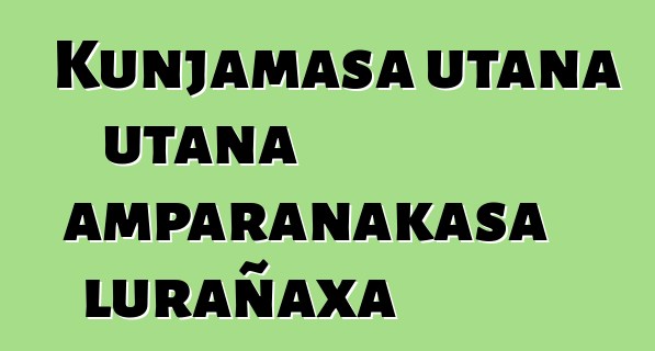 Kunjamasa utana utana amparanakasa lurañaxa