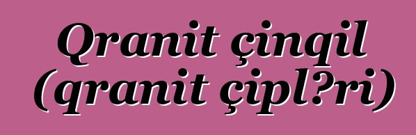 Qranit çınqıl (qranit çipləri)